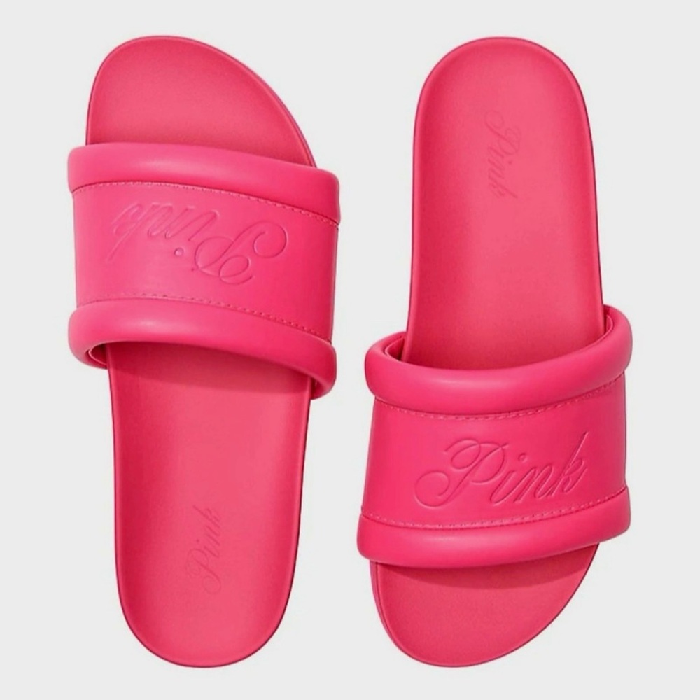 Victoria's Secret Pink Slide Sandals L/10 NWT